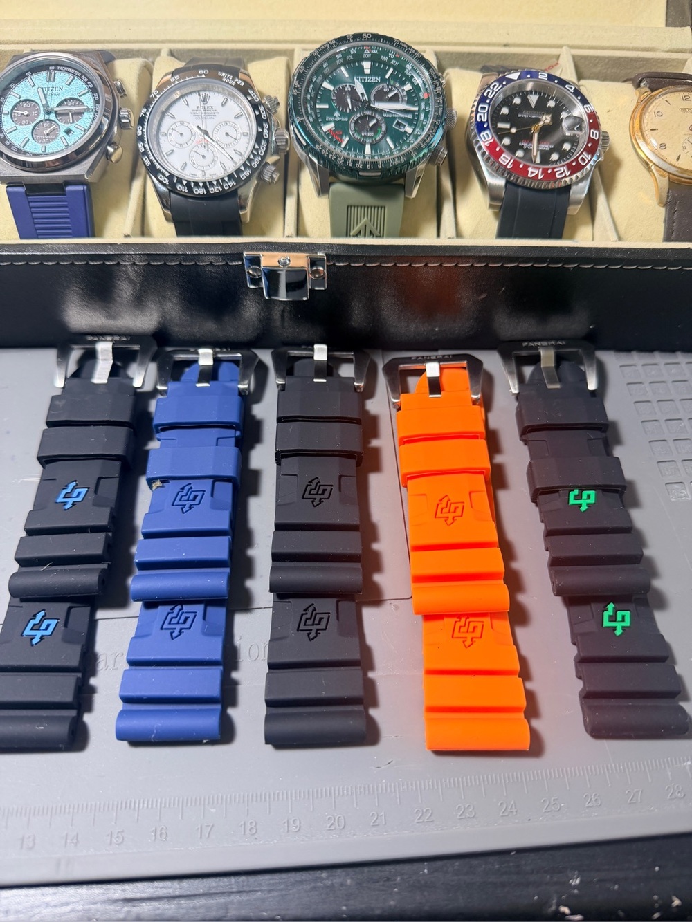 PAM 24mm Silicone Replacement Watch Strap - Multiple Colors